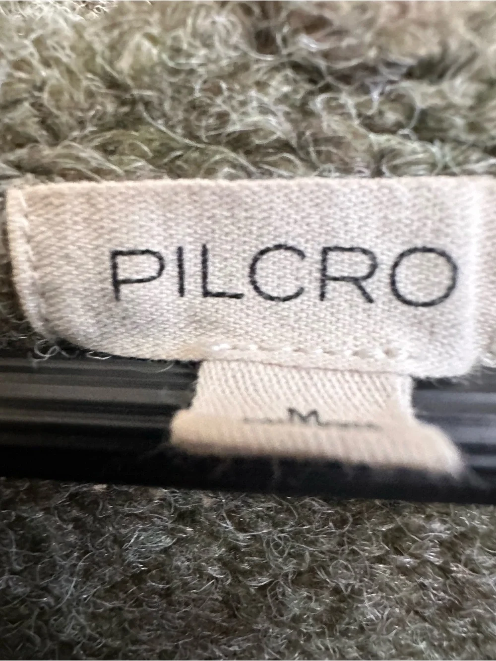Pilcro Olive Green Turtleneck Sweater with Charcoal Pants